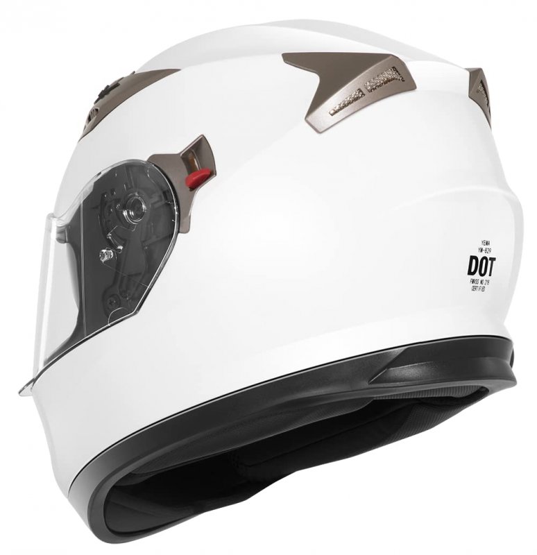 Yema Helmet Motorcycle Full Face Dot Approved Ym-829 Motorbike Moped Street Bike Racing Crash With Sun Visor For Adult Men And