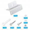 Uxcell Set Of 8 Solar Panel Z Bracket Mount Aluminum Mounting Brackets Lightweight With Wrench For Rv Roof Trailers Yachts Wall