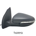 Spieg Vw1320134 Driver Side Mirror Replacement For Volkswagen Golf 2010-2014 Power Heated Turn Signal Light Primed Cover 6pin
