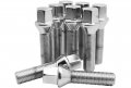 10 Pcs Chrome M14x1 5 Conical Seat Lug Bolts 40 Mm Extended Shank Length 