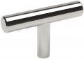 Cosmas 25 Pack 404ch Polished Chrome Solid Steel Construction 3 8 Inch Slim Line Euro Style Cabinet Hardware T-knob 2 Overall 