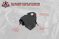 Ac Rear Blend Door Temperature Defrost Actuator Replaces 52402611 15-72972 89018375 16164972 604-111 Fits Chevy Tahoe Chevrolet