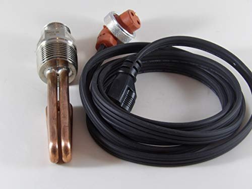 Engine Block Heater For Demag Excavator H71 With Cat 3406 And Brakesaver 1500 Watts 120 Volts Includes 6 Ft Cord