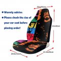 Mioolkt Cowboy Anime Bebop Car Seat Covers Auto Protectors Durable Quality Front Cushion Cover Universal Fit Automotive Vehicle