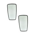Heated Mirror Glass Pair For Freightliner Columbia 2004 2016 Flat With Backing Plate Replacement A2258516001 Driver And 