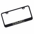Au-tomotive Gold Laser Etched License Plate Frame For Gmc Black