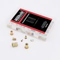 Hilitchi 150pcs Mixed Zinc Plated Carbon Steel Rivet Nut Threaded Insert Nutsert M4 5 6 8 10