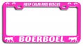 Keep Calm And Rescue Boerboel Dogs Pets Pn Metal License Plate Frame Tag Holder D79 