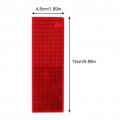 Garneck Reflector 10 Pcs Reflective Strip Auto Stickers Reflectors Red Duct Tape Safety Sticker Trailer Conspicuity Plastic