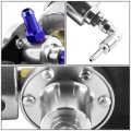 Auto Dynasty 160psi Adjustable Aluminum Fuel Pressure Regulator Oil Filled Gauge Silver 