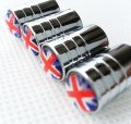 Zorratin Chrome Rim Wheel Valve Stem Cap Cover Screw With Union Jack Button For Mini Cooper R50 R53 R56 R56n F55 F56 R55 R52