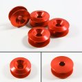 Cuztom Tuning Red Aluminum Trackday Race Show Car Bumper Fender Quick Release Fasteners Latch Kit 
