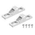 2 Pcs Sliding Door Keepers 36 X 0 55 Zinc Alloy Glass Lock Latch With Mounting Screw For Various Patio Silver 