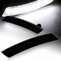 Eparts Full Led Fender Side Marker Light Turn Signal Lamp Assembly Replacement For 2007-2016 Mini Cooper Front Smoke Lens White 