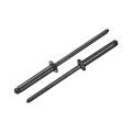 100pcs 1 8 X3 4 Aluminum Dome-head Blind Rivets Open-end Type For Diy Sheet Metal Automotive Repairs Furniture Boat And Duct 