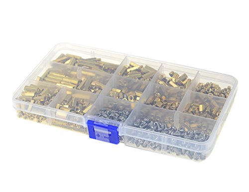 Xlx 600pcs M2 M3 Brass Male-female Female-female Spacer Standoff Screw Nut Assortment Kit And Stainless Steel Set