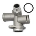 Aluminum Coolant Hose Flange For Audi A4 B7 2 0l 0t 2005 To 2009 Replace 06d121132c 06d121132a 06d121133a