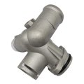 Aluminum Coolant Hose Flange For Audi A4 B7 2 0l 0t 2005 To 2009 Replace 06d121132c 06d121132a 06d121133a