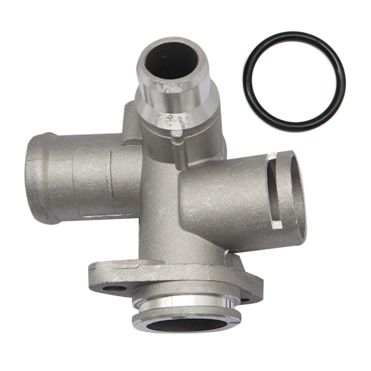 Aluminum Coolant Hose Flange For Audi A4 B7 2 0l 0t 2005 To 2009 Replace 06d121132c 06d121132a 06d121133a