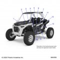 Polaris Rzr Decal-door Top Lh Genuine Oem Part Qty 1