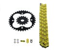 Fits Honda 400 Trx400x 520-94 Yellow O Ring Chain Sprocket Black 15 36 