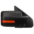Passenger Right Side Rear View Mirror Manual Folding Power Adjustment Heated Glass Amber Led Turn Signal Puddle Light