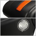 Passenger Right Side Rear View Mirror Manual Folding Power Adjustment Heated Glass Amber Led Turn Signal Puddle Light