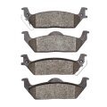 Disc Brake Pads For Lincoln Mark Lt 2006 2007 2008 Semi Metallic Mechanical Pad Wear Sensor Front 1 96 In Height 6 25 Width 