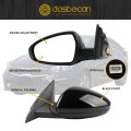 Left Driver Side Mirror Assembly For 2019-2024 Kia Forte Black Rearview With Power Adjustment Manual Folding Replace Ki1320226
