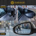 Dasbecan Left Driver Side Mirror Assembly For 2019-2024 Kia Forte Black Rearview With Power Adjustment Manual Folding Replace