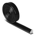Black Heat-shielded Fire Sleeve For Oil Fuel Lines Electrical Wiring 8mm X 1-ft 