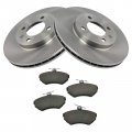 Front Ceramic Brake Pad Rotor Set Kit For Vw Jetta Passat Golf Cabrio 
