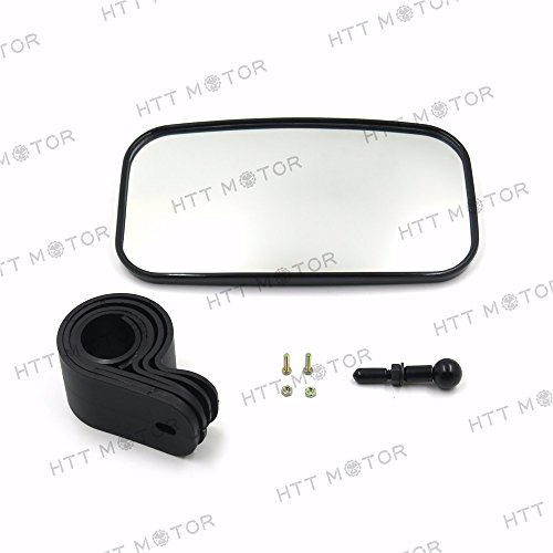 Utv Clear View Center Mirror With Shatter Proof Tempered Glass Universal Fit For 1 625 In To 2 Round Tubing Roll Bars Fits Rzr