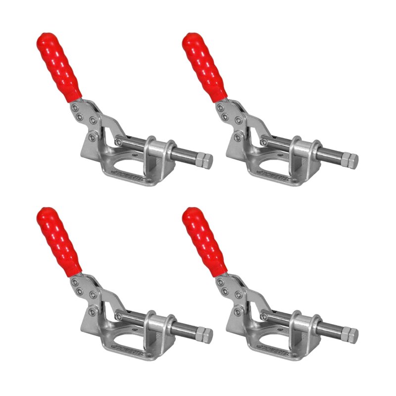 4pk Push Pull Toggle Clamp Set 300lbs Holding Capacity 302f Quick Release Clamps For Woodworking Jigs Fixtures Welding Cnc