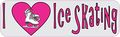 10in X 3in I Heart Ice Skating Love Sports Magnet Magnetic Vehicle Sign By Stickertalk 