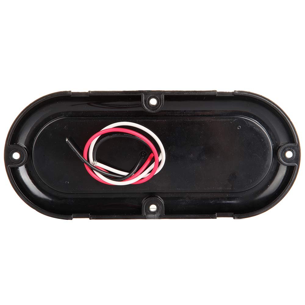 2 Pack 6 Led Oval Trailer Tail Lights Amber Clearance Side Marker Waterproof For Truck Rv Bus And Semi Surface Mount
