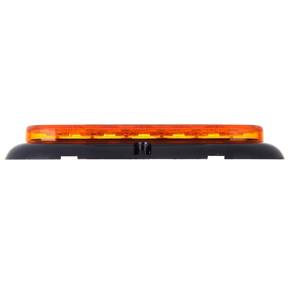 2 Pack 6 Led Oval Trailer Tail Lights Amber Clearance Side Marker Waterproof For Truck Rv Bus And Semi Surface Mount