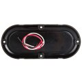 2 Pack 6 Led Oval Trailer Tail Lights Amber Clearance Side Marker Waterproof For Truck Rv Bus And Semi Surface Mount