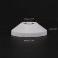 Pipe Cover Decoration 12mm Pp Plastic Escutcheon Water Drain Line White 10pcs