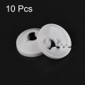 Uxcell Pipe Cover Decoration 12mm Pp Plastic Escutcheon Water Drain Line White 10pcs