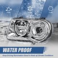 Auto Dynasty Factory Style Projector Headlight Assembly Compatible With Dodge Charger Magnum Chrysler 300 2005-2010 Driver Left