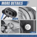 Auto Dynasty Factory Style Projector Headlight Assembly Compatible With Dodge Charger Magnum Chrysler 300 2005-2010 Driver Left