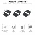 Cherocar For Tj Door Lock Cover Buckle Decor Trim 1997-2006 Jeep Wrangler Abs Exterior Accessories 3pac
