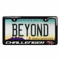 Ipick Image Black Real 3k Carbon Fiber Finish Abs Plastic License Plate Frame For Dodge Challenger R T