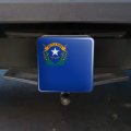 Nevada State Flag Tow Trailer Hitch Cover Plug Insert For 2 In Receivers Black Abs Plastic Heavy Duty Modern Style Accessory