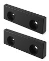 Cab Door Wedge Blocks 20-10831 For Peterbilt 375 1988 To 1995 377 2000 378 2007 379 1987 Heavy Duty Truck 2 Pieces Black 