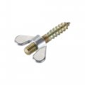 Uxcell 20pcs M4x25mm Hanger Bolt 10pcs M4 Wing Nuts For Furniture