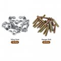 Uxcell 20pcs M4x25mm Hanger Bolt 10pcs M4 Wing Nuts For Furniture