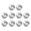 10 Pcs Stainless Steel Spacer 5 16 In Bore X 8 Od 1 4 Length Round Metal Screw Bushing For Screws Bolts And Rods Silver Finish 