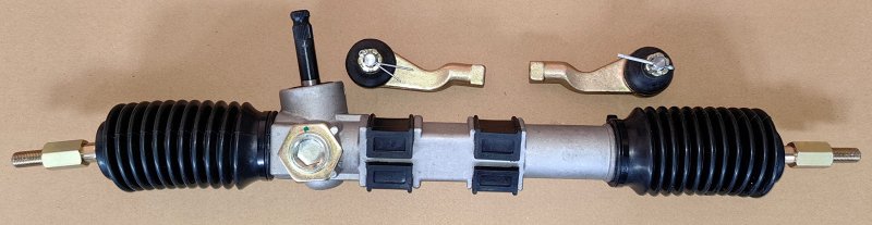 Wantone Racing Steering Gear 25inch Length Rack And Pinion Assembly With Tie Rod Ends Compatible For Some Of Kawasaki Mule 3010
